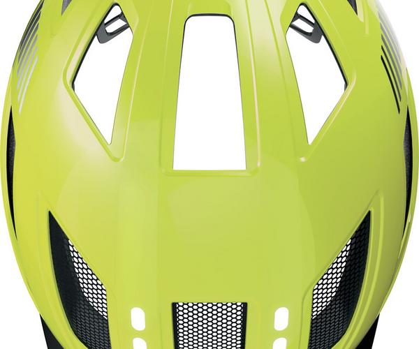 Abus Hyban 2.0 LED XL signal yellow fiets helm 4