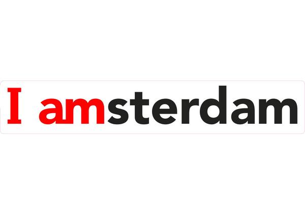 Sticker 'I amsterdam' 200x35 mm