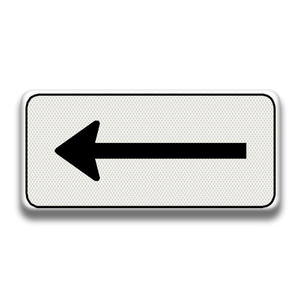 Verkeersbord RVV - OB501L Route pijlbord links