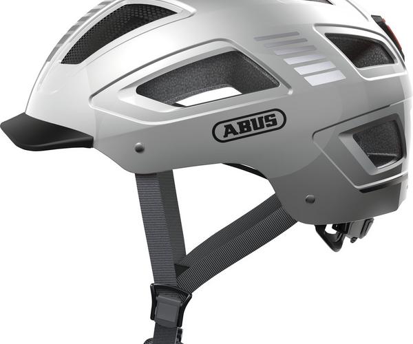 Abus Hyban 2.0 M signal silver fiets helm
