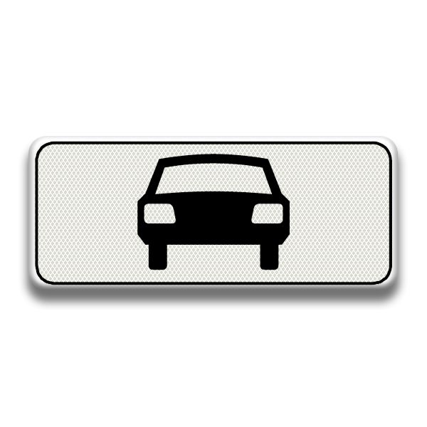 Verkeersbord RVV - OB08 Geldt alleen voor auto's