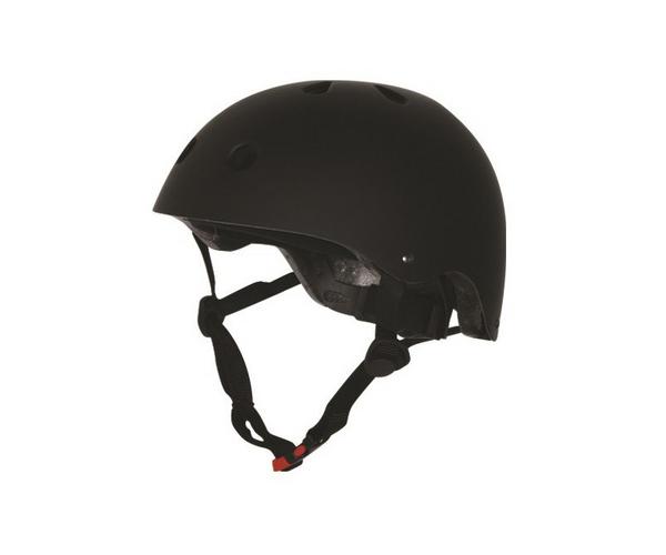 Kiddimoto mat zwart Medium helm
