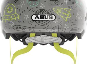 Abus Smiley 3.0 LED S grey space shiny kinder helm 2
