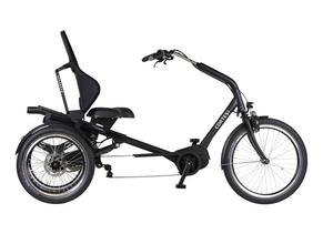 Huka Cortes Comfort deluxe 8-speed matzwart elektrische volwassen driewieler
