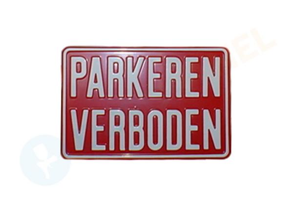 Verbodsbord - Parkeren verboden (rechthoekig)