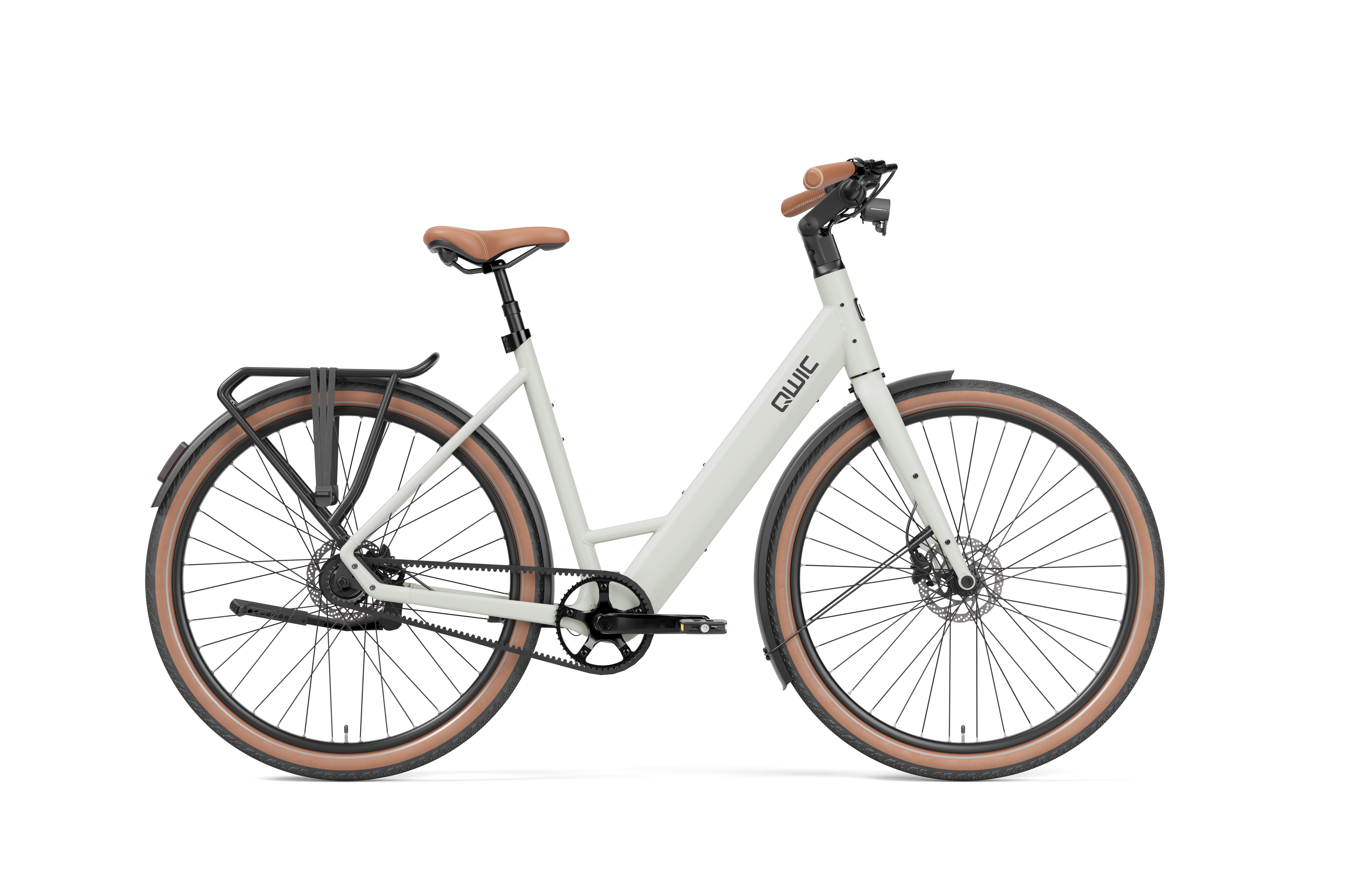 Qwic E-bike Signal Achterwielmotor Concrete Grey 360Wh accu 