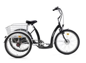 Popal e-bike deLuxe zwart volwassen driewieler