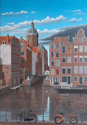 Amsterdam de Armbrug   70 x 100 cm