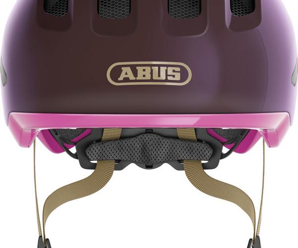 Abus Smiley 3.0 ACE LED M royal purple kinder helm 2