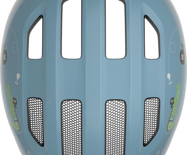 Abus Smiley 3.0 S blue croco shiny kinder helm 4