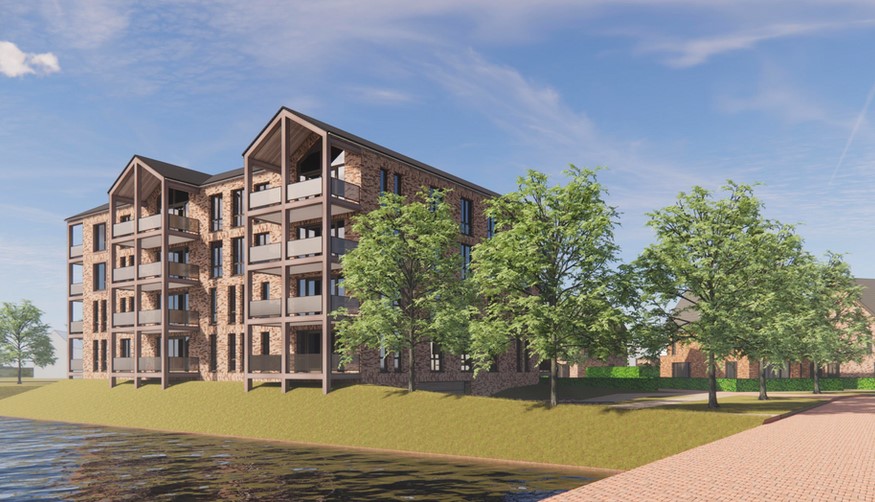 11 koopwoningen en 18 luxe huurappartementen Weideveen Veenendaal (Van Wijnen Groep)