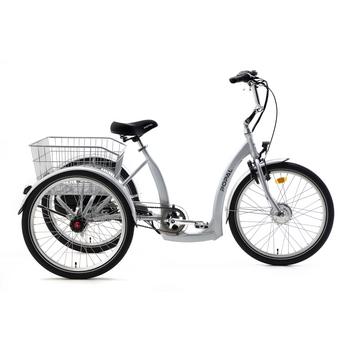 Popal e-bike deLuxe grijs volwassen driewieler
