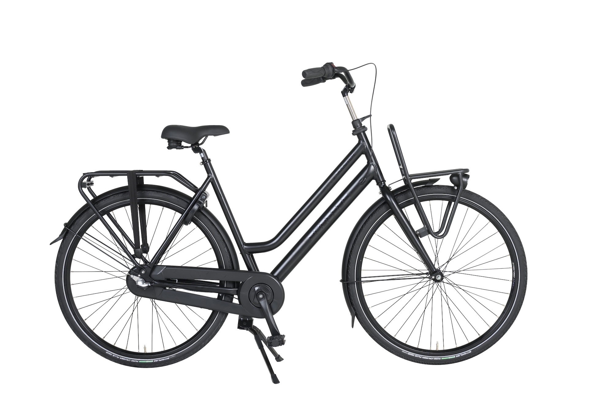 Burgers Booster 50cm mat-zwart Dames Transportfiets