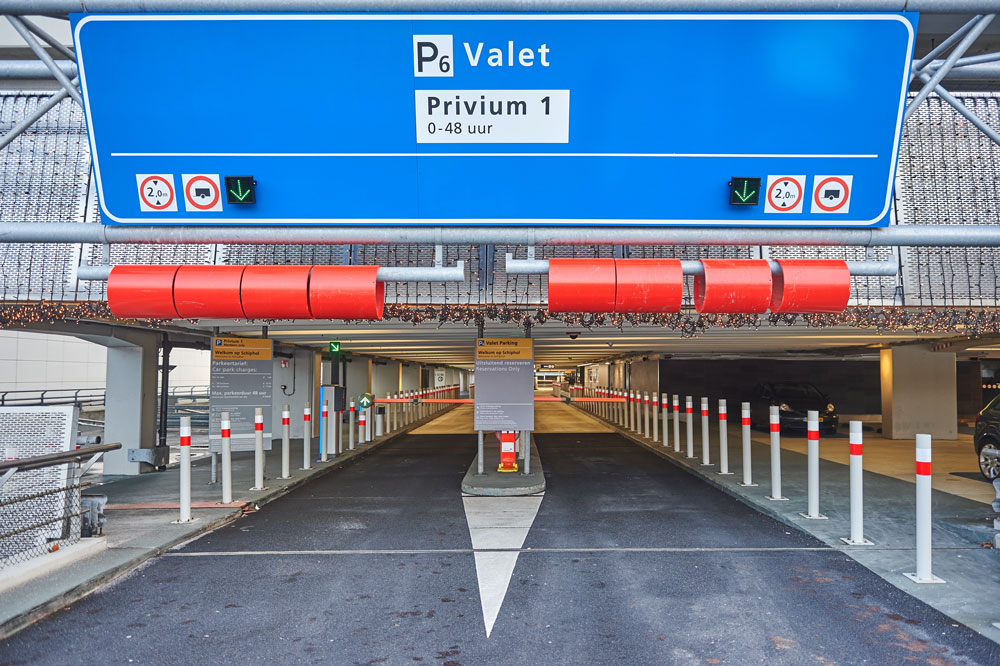 Schiphol P6 Valet Parking Inrijden