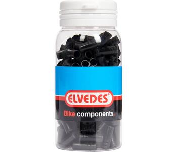 ds Elvedes kabelhoedje 4.3mm PVC zw (150)