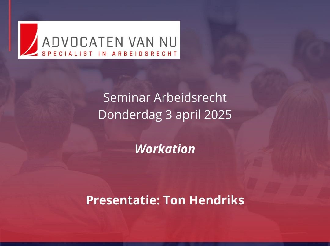 Terugblik seminar 3 april 2025: workation