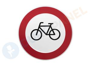 Verbodsbord - Verboden voor fietsen