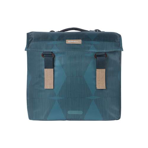 Basil fietstas dubbel Elegance estate blue MIK 40-