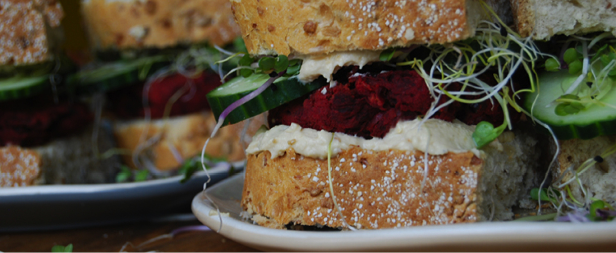 Recept: bietenburger met hummus