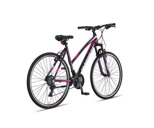 Altec Magnetic Trekking 28inch paars-grijs-roze 52cm dames Sport Hybride-2