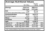 total fruit energy bar ingredienten