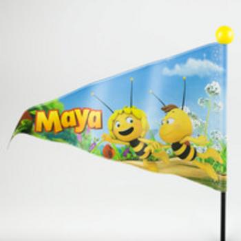 Studio 100 Maya zwart-geel Fietsvlag