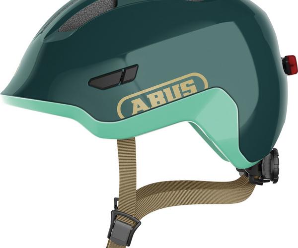 Abus Smiley 3.0 ACE LED S royal green kinder helm