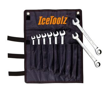 Icetoolz steek-/ring- ratelsleutel set 8~15mm