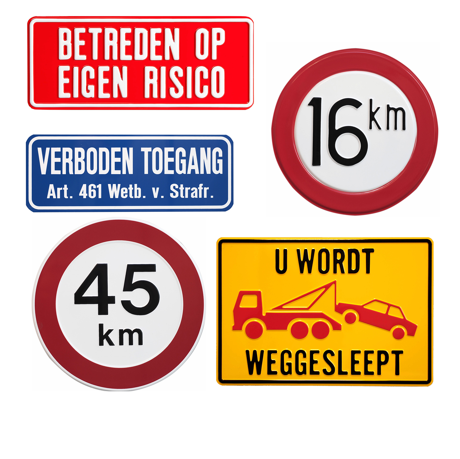 Pictogram- & tekstborden