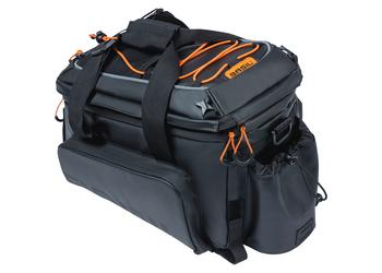 Basil bagagedragertas Miles Tarpaulin XL Pro black orange 9-