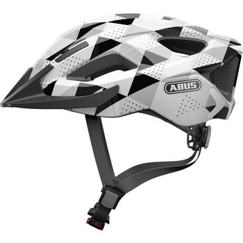 Abus Aduro 2.0 S white triangle MTB helm