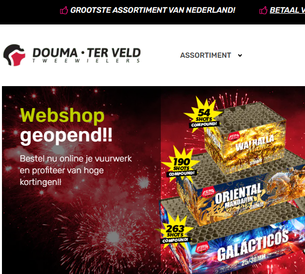 Vuurwerk Website