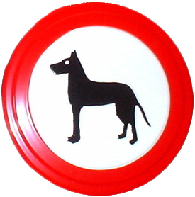 Verbodsbord - Verboden voor honden