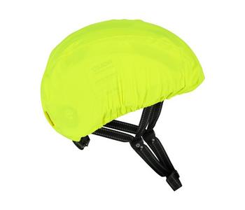 Agu compact rain helmet cover commuter hi-vis neon