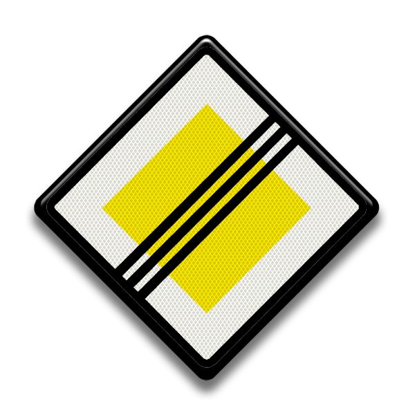 Verkeersbord RVV - B02 Einde voorrangsweg