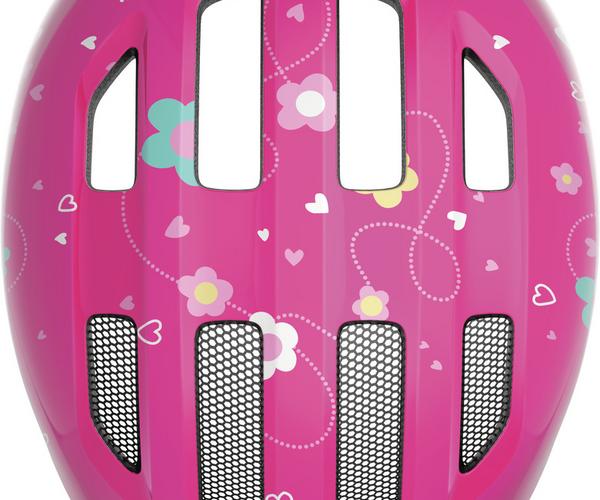 Abus Smiley 3.0 S pink butterfly shiny kinder helm 4