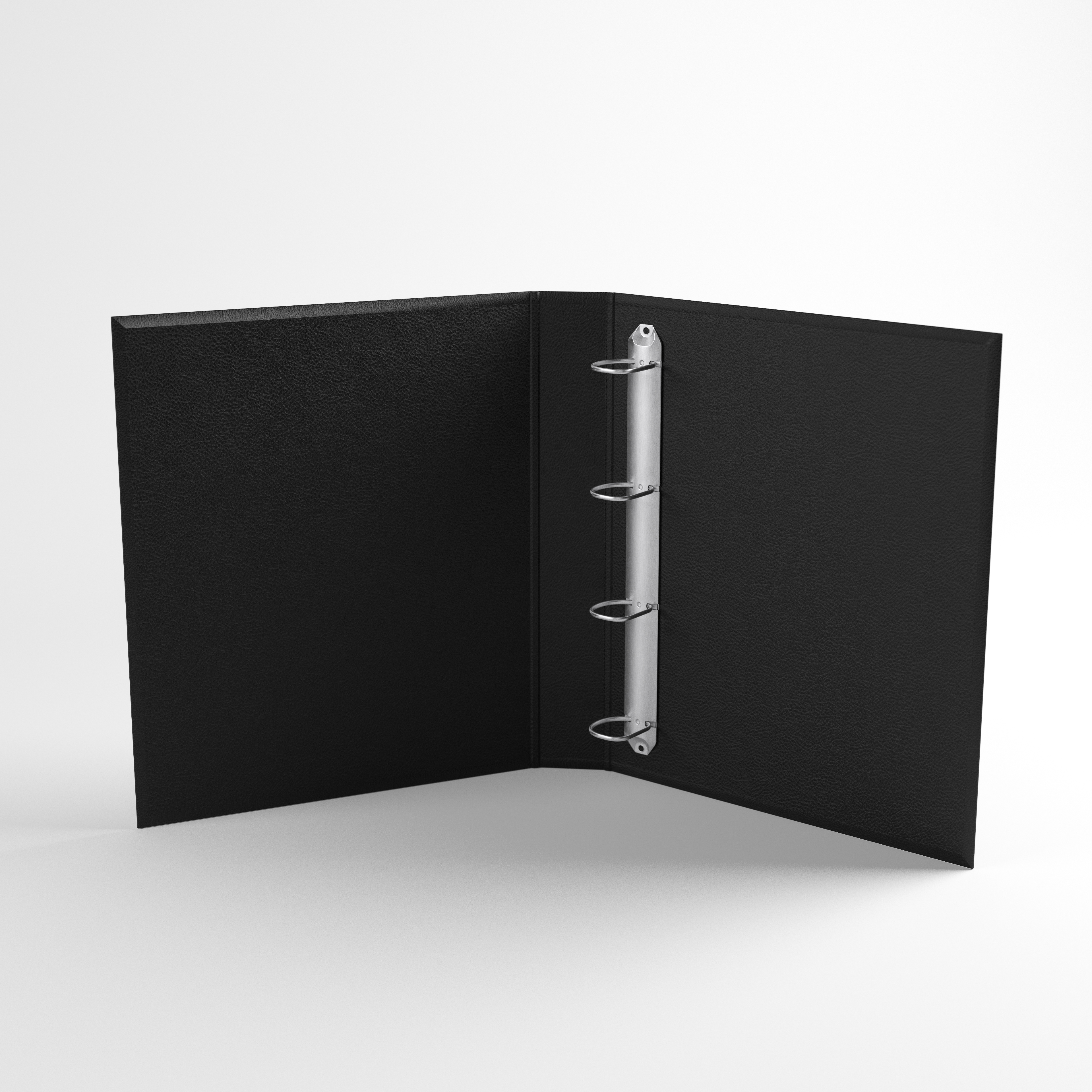 Ringband Zwart met zachte echte leernerf