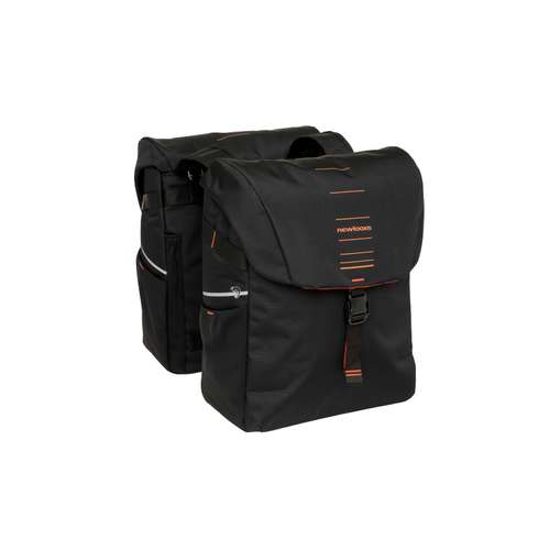 NL FIETSTAS DUBBEL VIGO BLACK ORANGE 20L