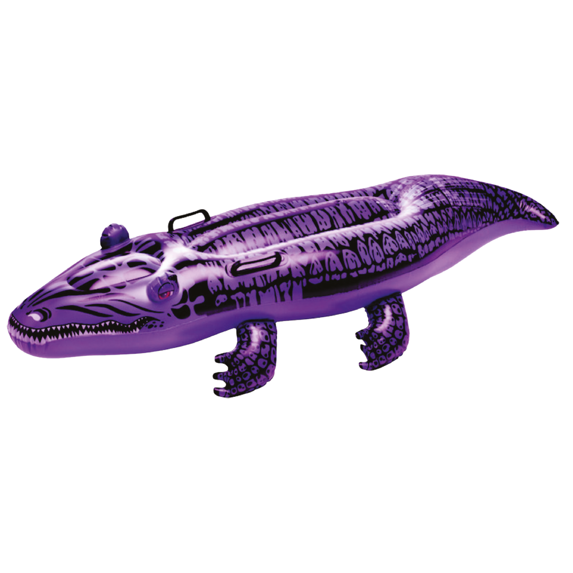 Paarse krokodil stickers op vel (30 stuks)