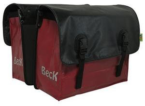 Beck Classic robijn-zwart dubbele fietstas