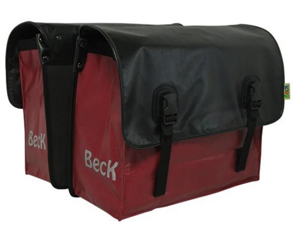 Beck Classic robijn-zwart dubbele fietstas