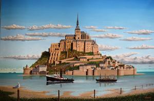 Mont Saint Michel      Oilpainting on canvast  100 x 70 cm