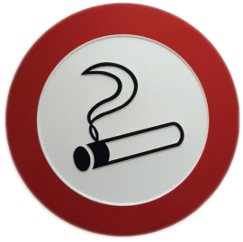 Verbodsbord - Roken verboden (pictogram)