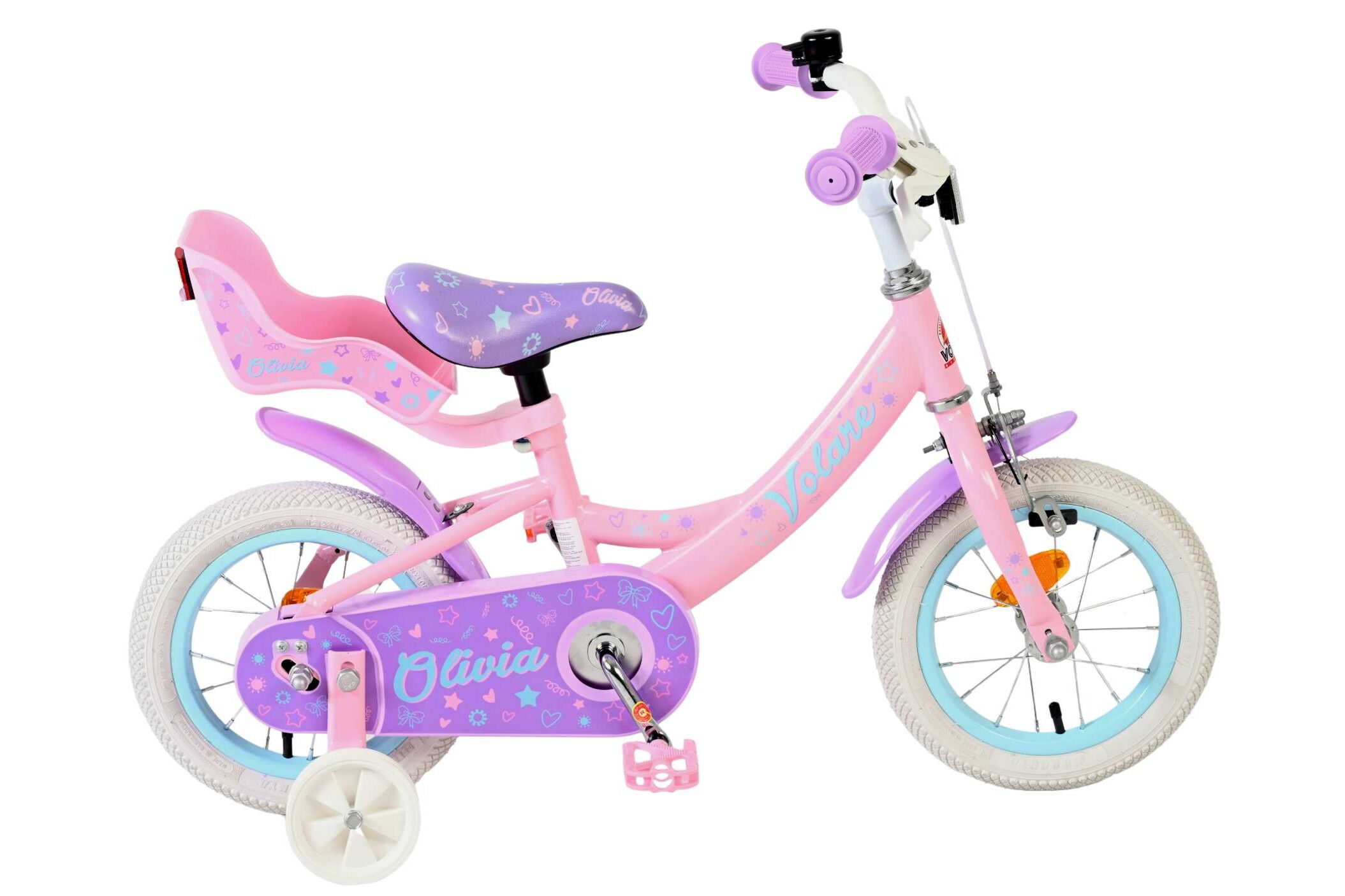 Volare Olivia roze 12inch meisjesfiets