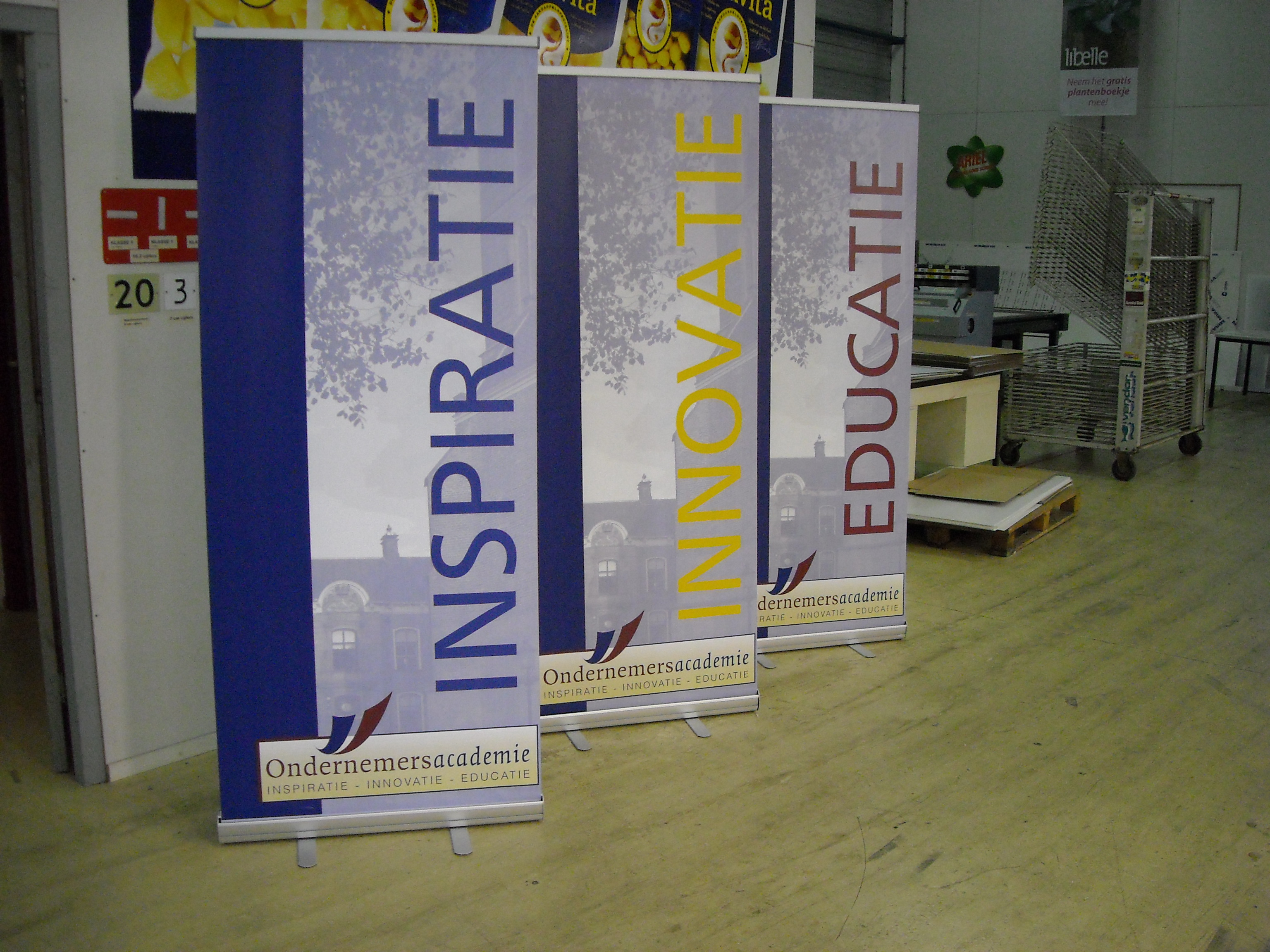 Binnenreclame - Doeken & Banners