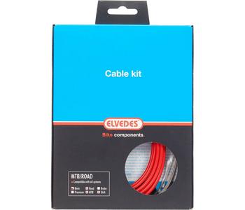 Versnellings kabel kit ATB/RACE rood rvs