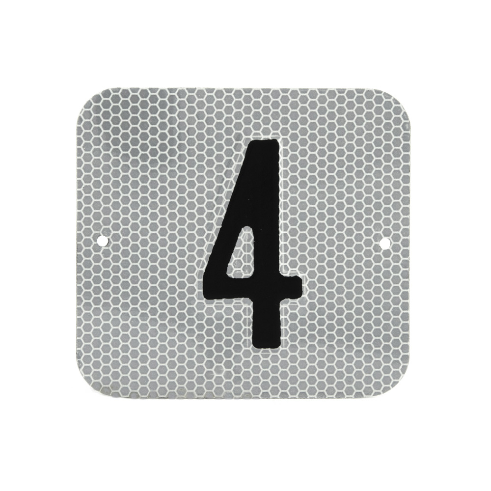 Reflecterende huisnummerborden (klasse 2)