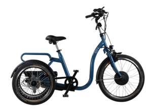 Huka City M 8-speed metallic blauw elektrische driewieler