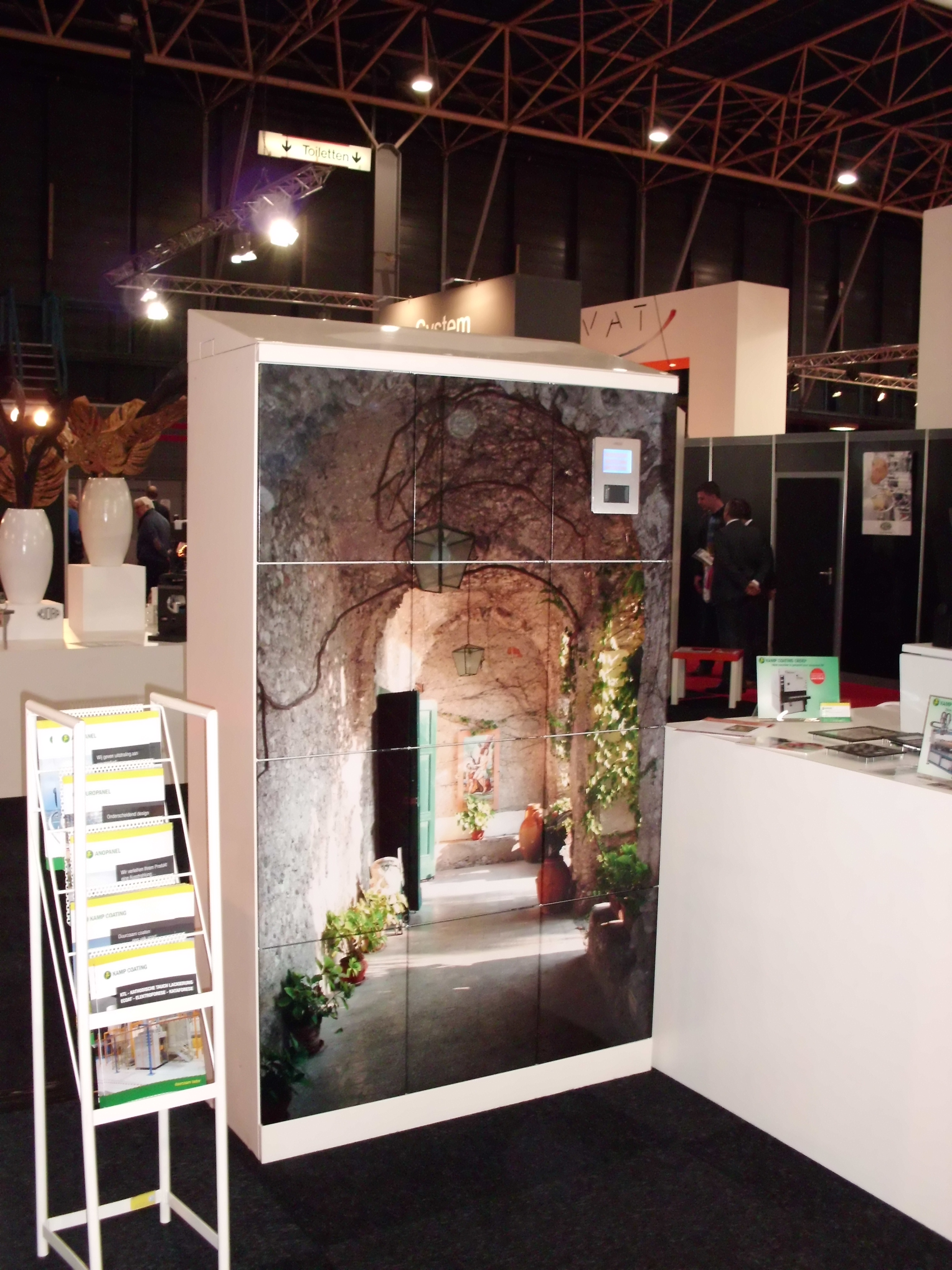 Tegels panelen lockers met afbeelding