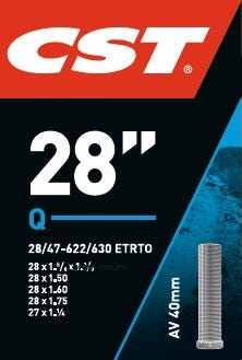 Cst bib 28x1 1/8-1 1/2 schrader 40mm 28/47-622/630
